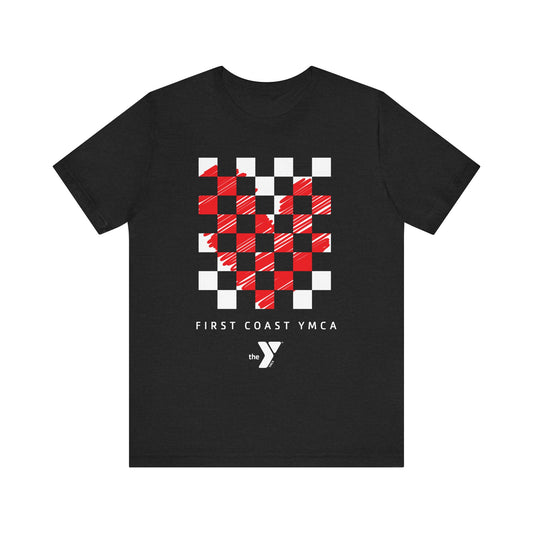 Love the Y - Heart Checker Short Sleeve Tee