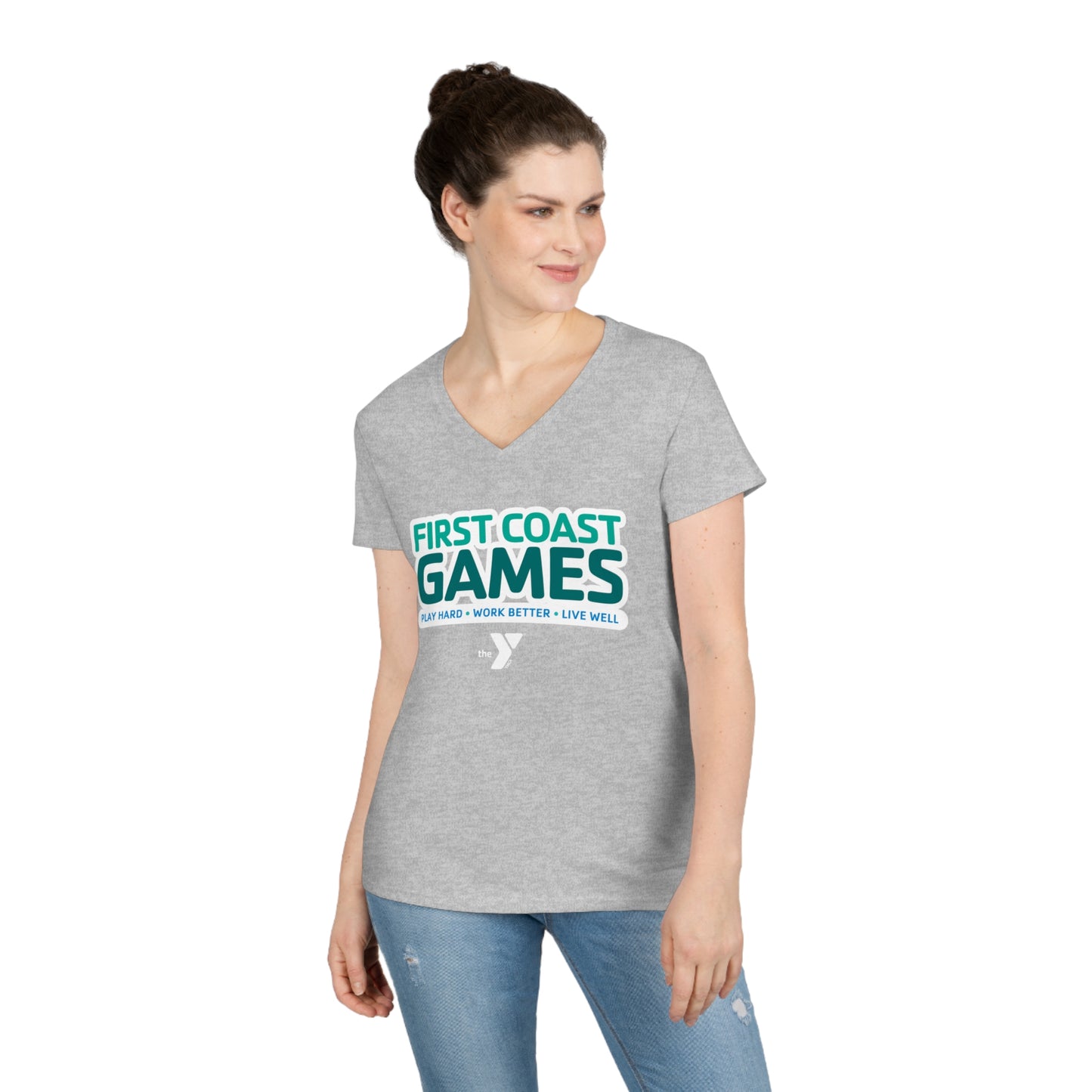 First Coast Games - Ladies' V-Neck T-Shirt