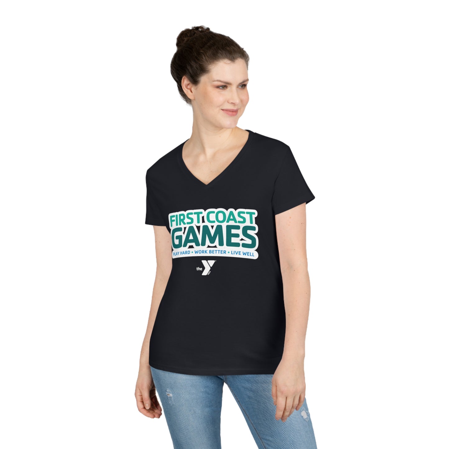First Coast Games - Ladies' V-Neck T-Shirt