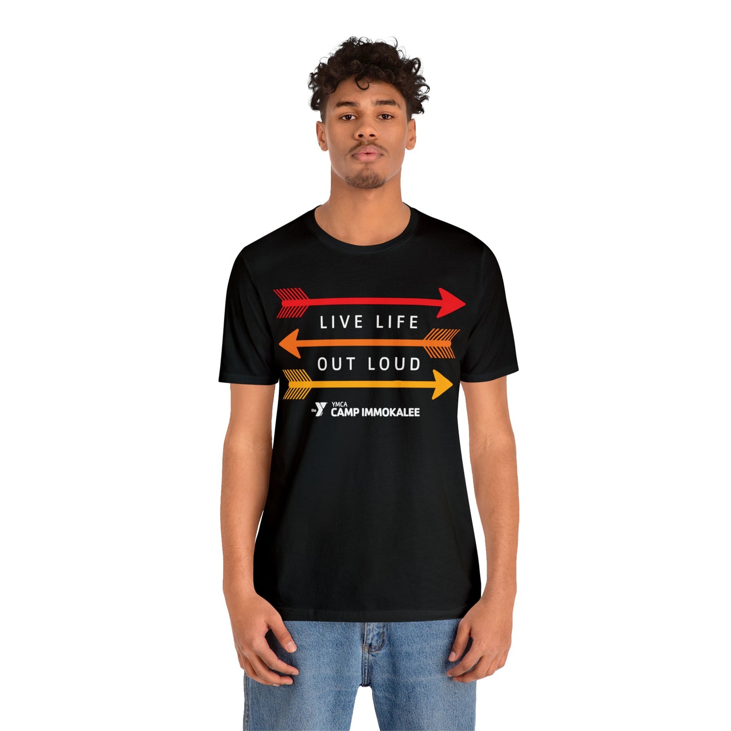 Camp Immokalee Live Life Out Loud Unisex Jersey Short Sleeve Tee