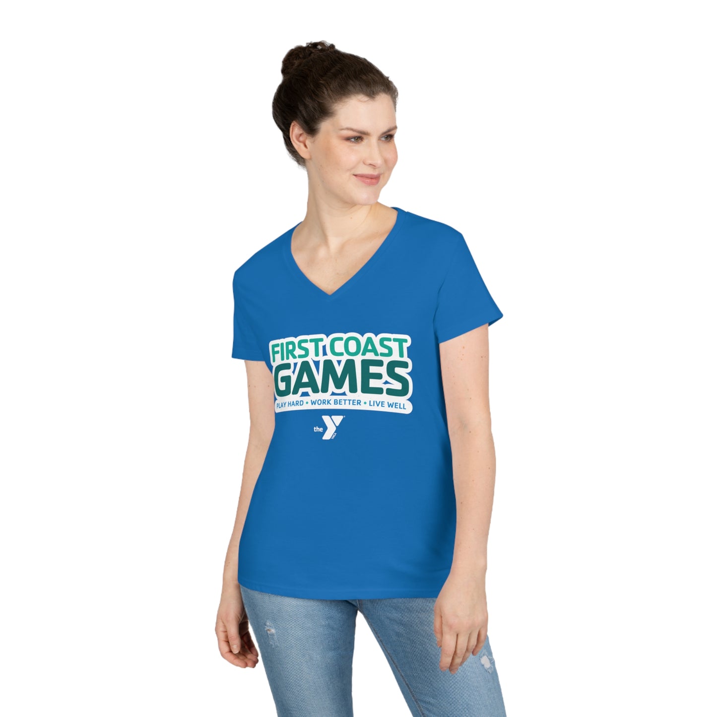 First Coast Games - Ladies' V-Neck T-Shirt
