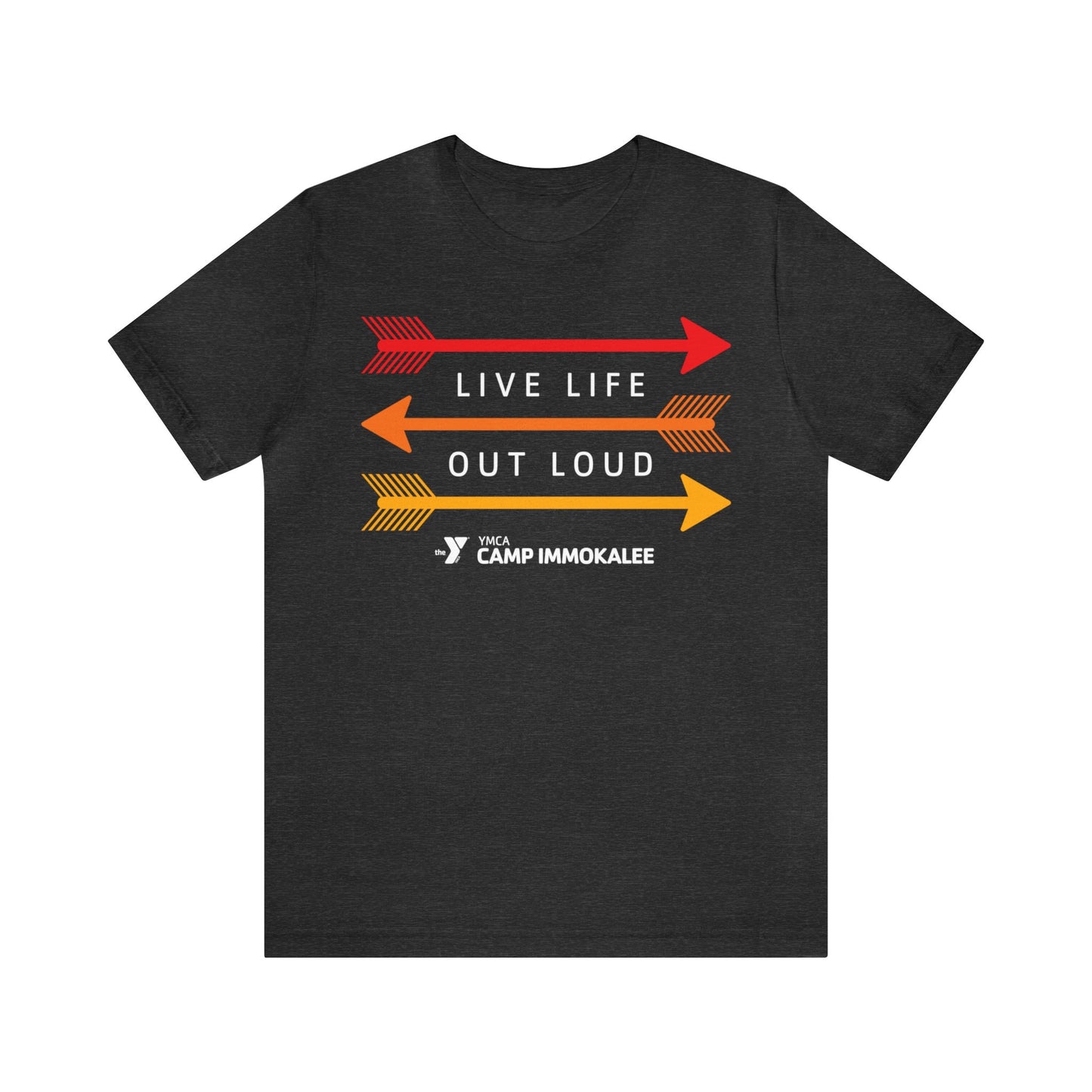 Camp Immokalee Live Life Out Loud Unisex Jersey Short Sleeve Tee