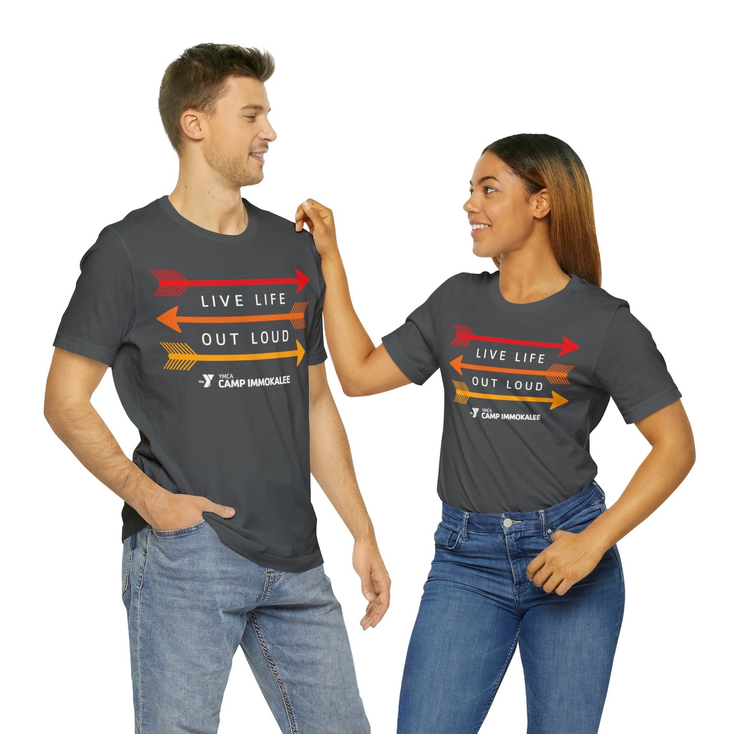 Camp Immokalee Live Life Out Loud Unisex Jersey Short Sleeve Tee