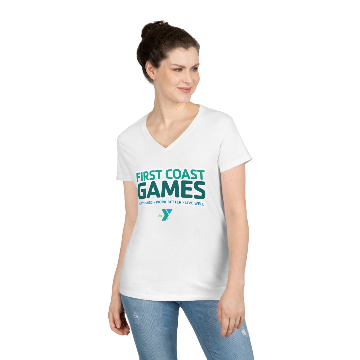 First Coast Games - Ladies' V-Neck T-Shirt