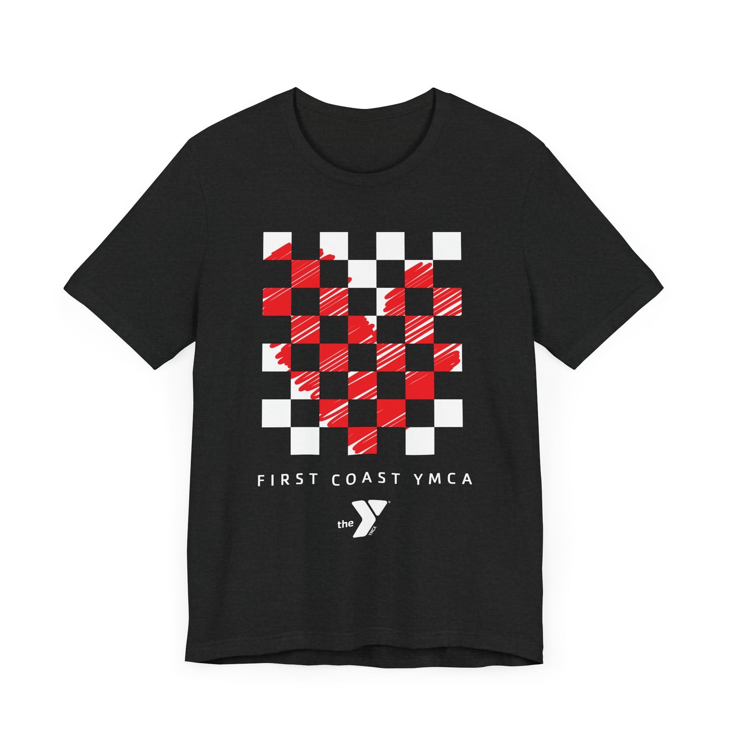 Love the Y - Heart Checker Short Sleeve Tee