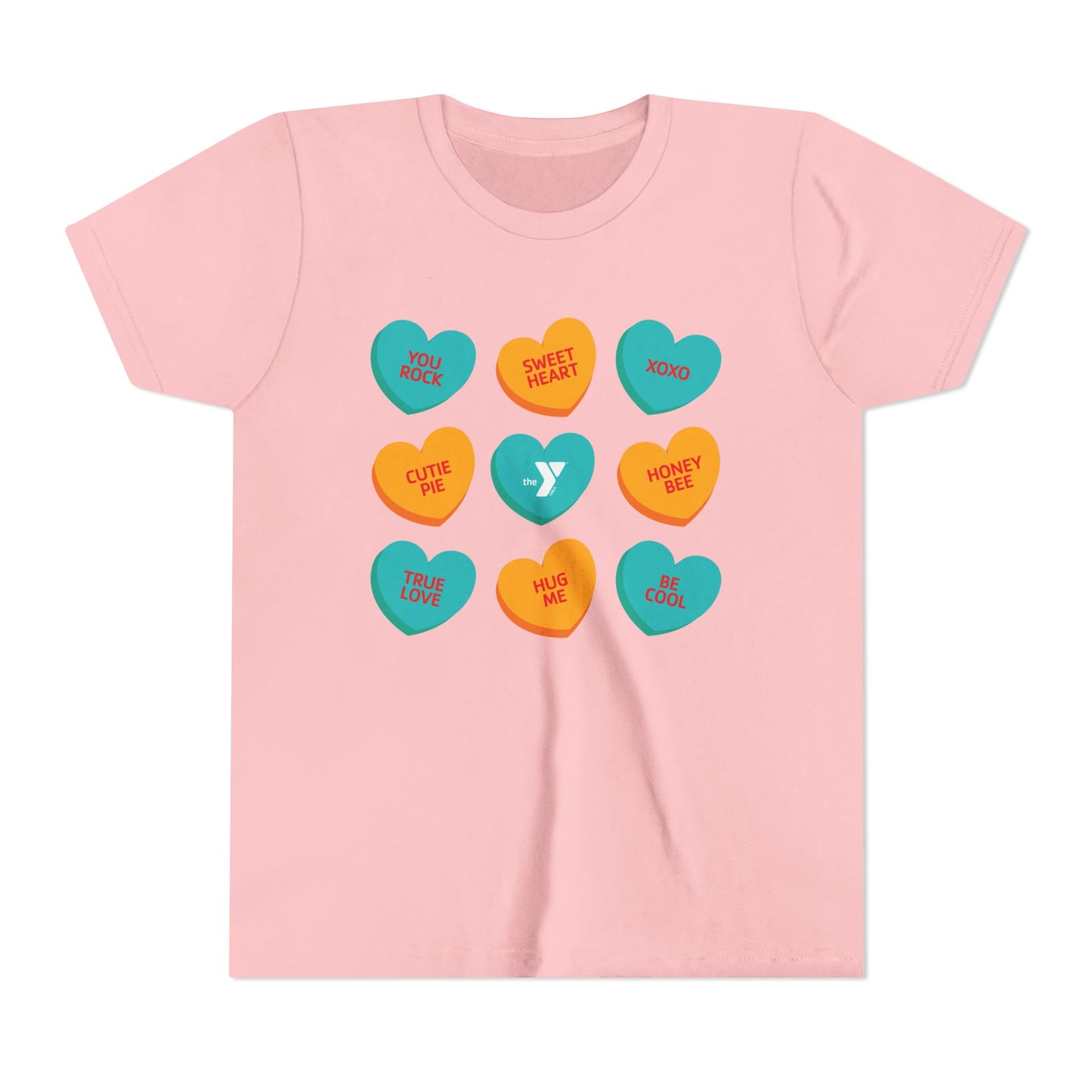 Youth Love the Y - Conversation Hearts Short Sleeve Tee