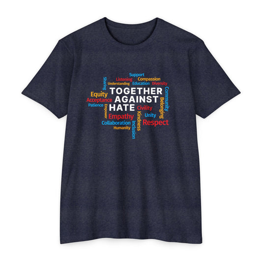 Together Against Hate - Word Block Jersey Tee