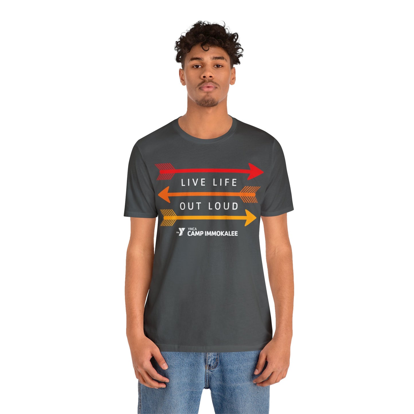 Camp Immokalee Live Life Out Loud Unisex Jersey Short Sleeve Tee