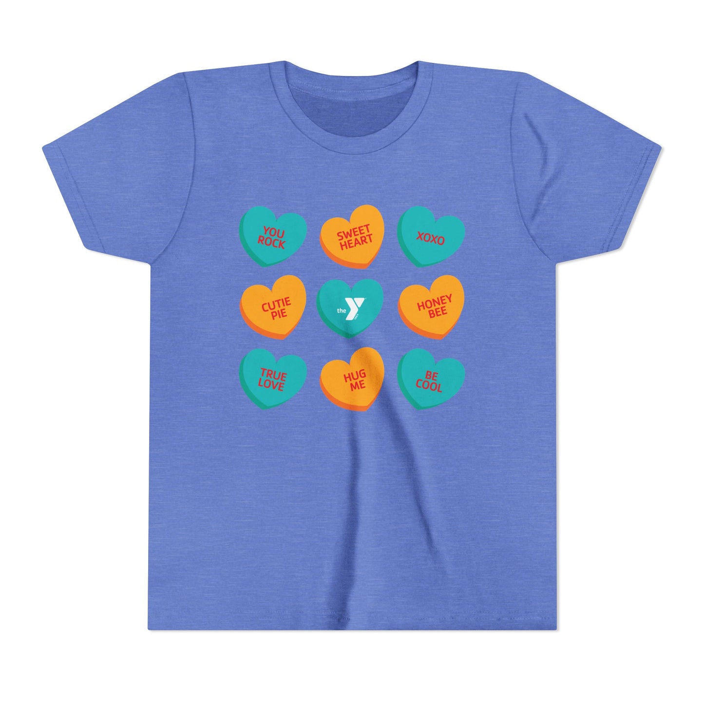 Youth Love the Y - Conversation Hearts Short Sleeve Tee