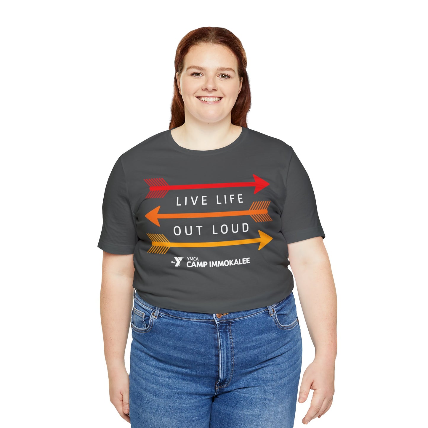 Camp Immokalee Live Life Out Loud Unisex Jersey Short Sleeve Tee