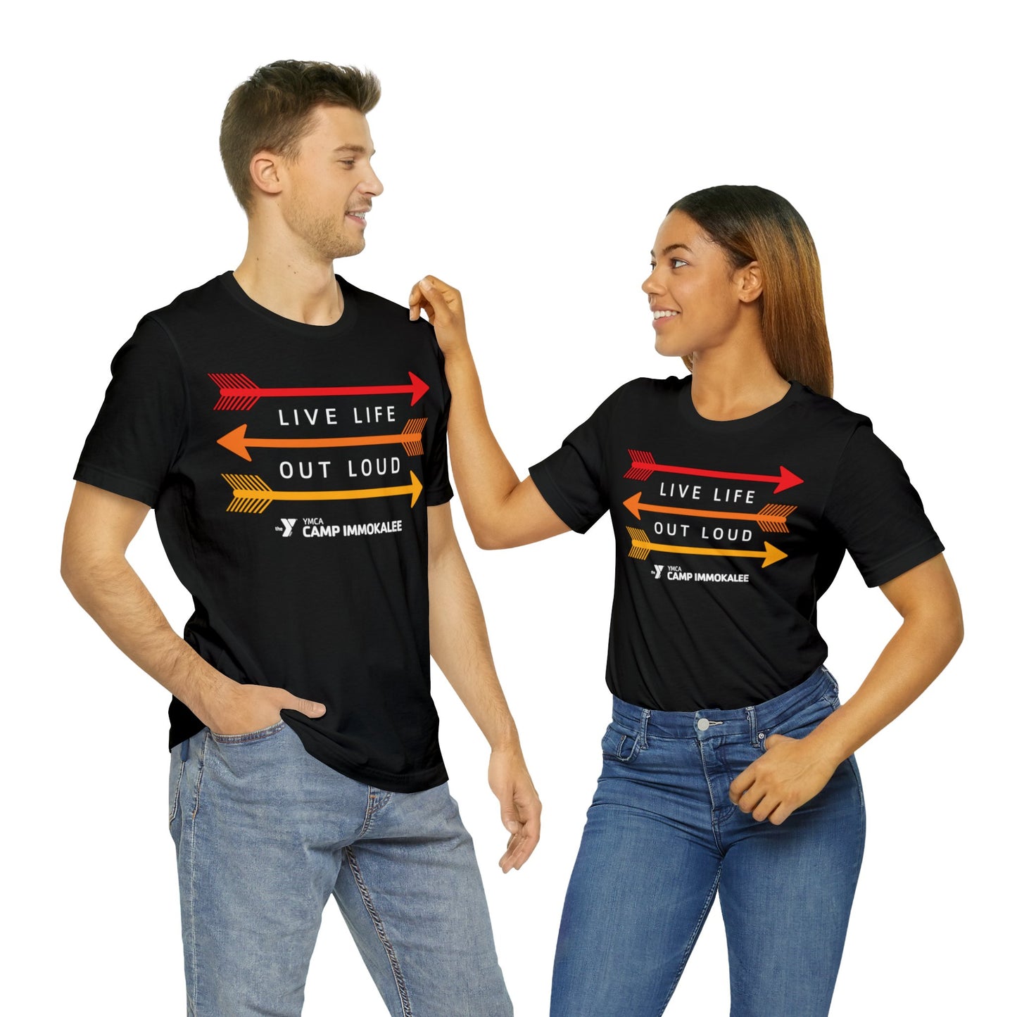 Camp Immokalee Live Life Out Loud Unisex Jersey Short Sleeve Tee