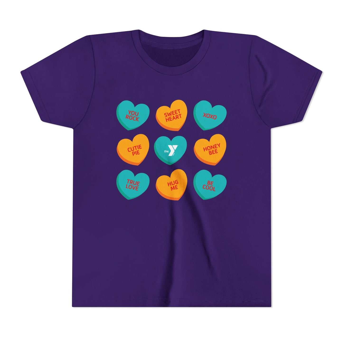 Youth Love the Y - Conversation Hearts Short Sleeve Tee