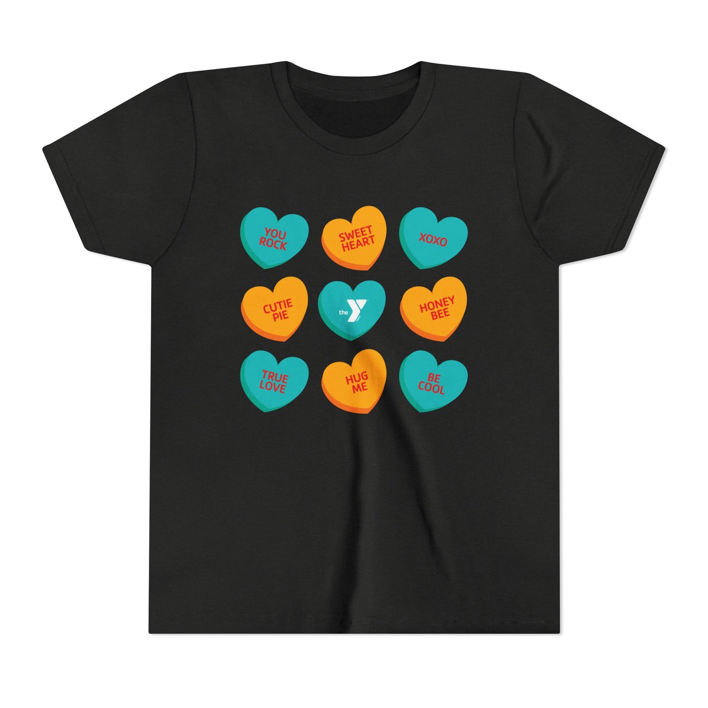 Youth Love the Y - Conversation Hearts Short Sleeve Tee