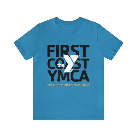 First Coast YMCA Stacked Teal Short Sleeve Tee