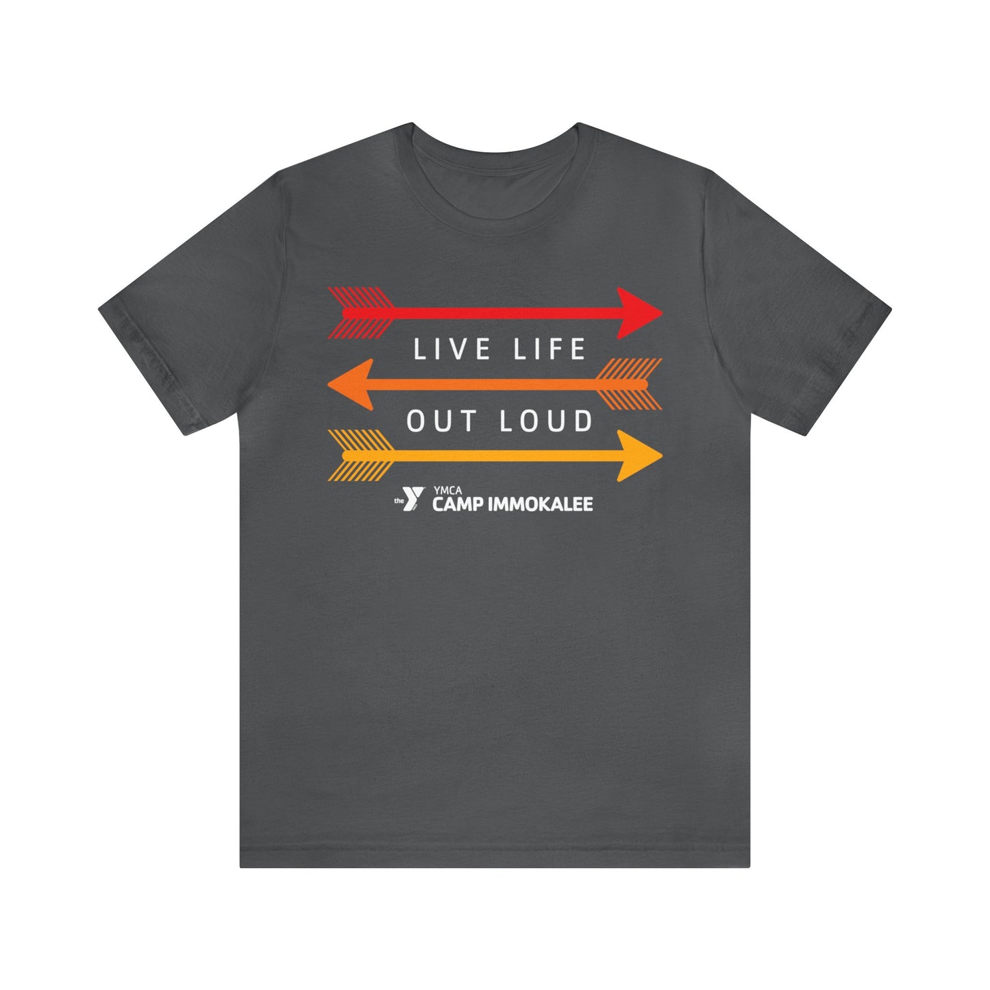 Camp Immokalee Live Life Out Loud Unisex Jersey Short Sleeve Tee