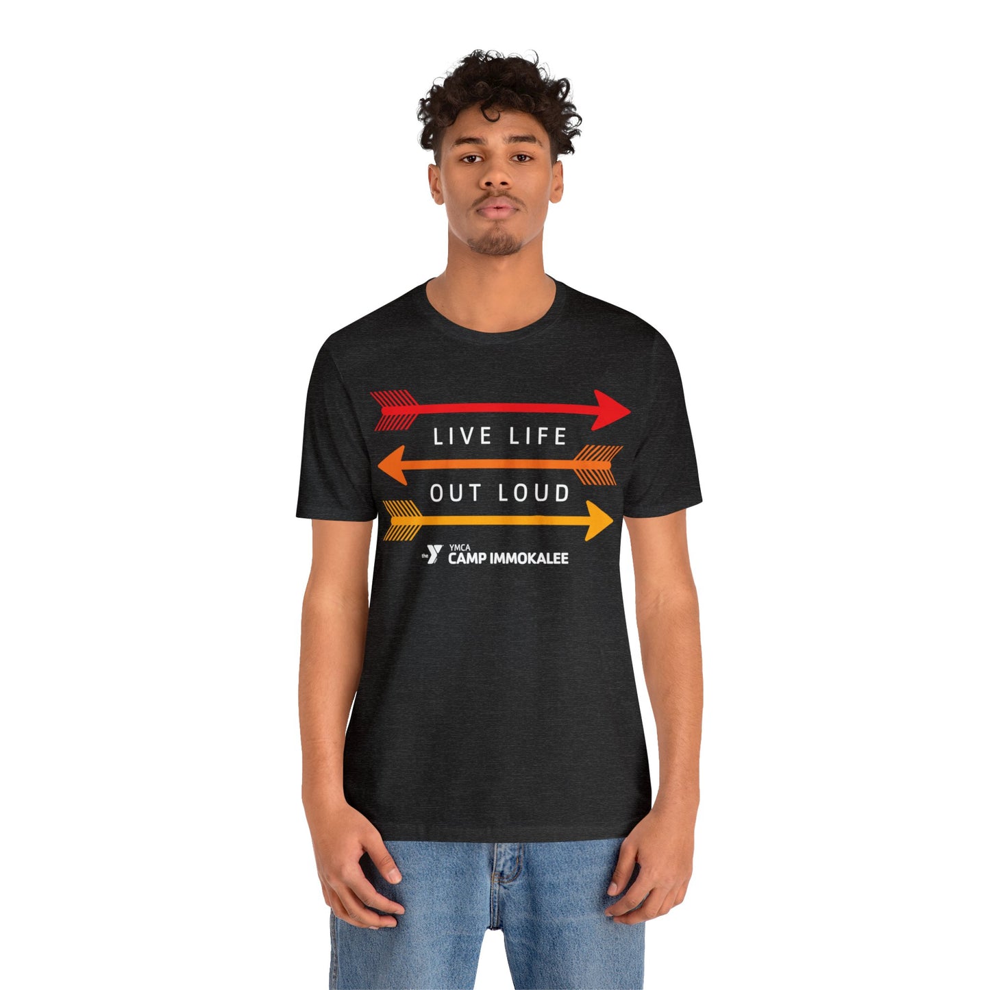 Camp Immokalee Live Life Out Loud Unisex Jersey Short Sleeve Tee