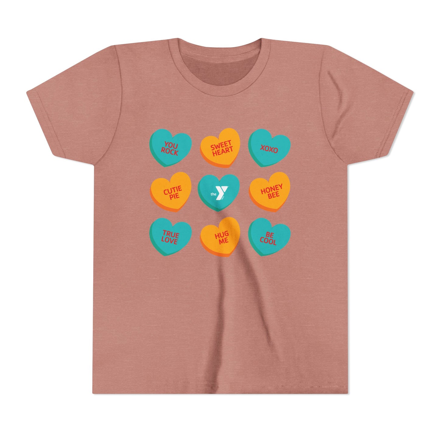 Youth Love the Y - Conversation Hearts Short Sleeve Tee
