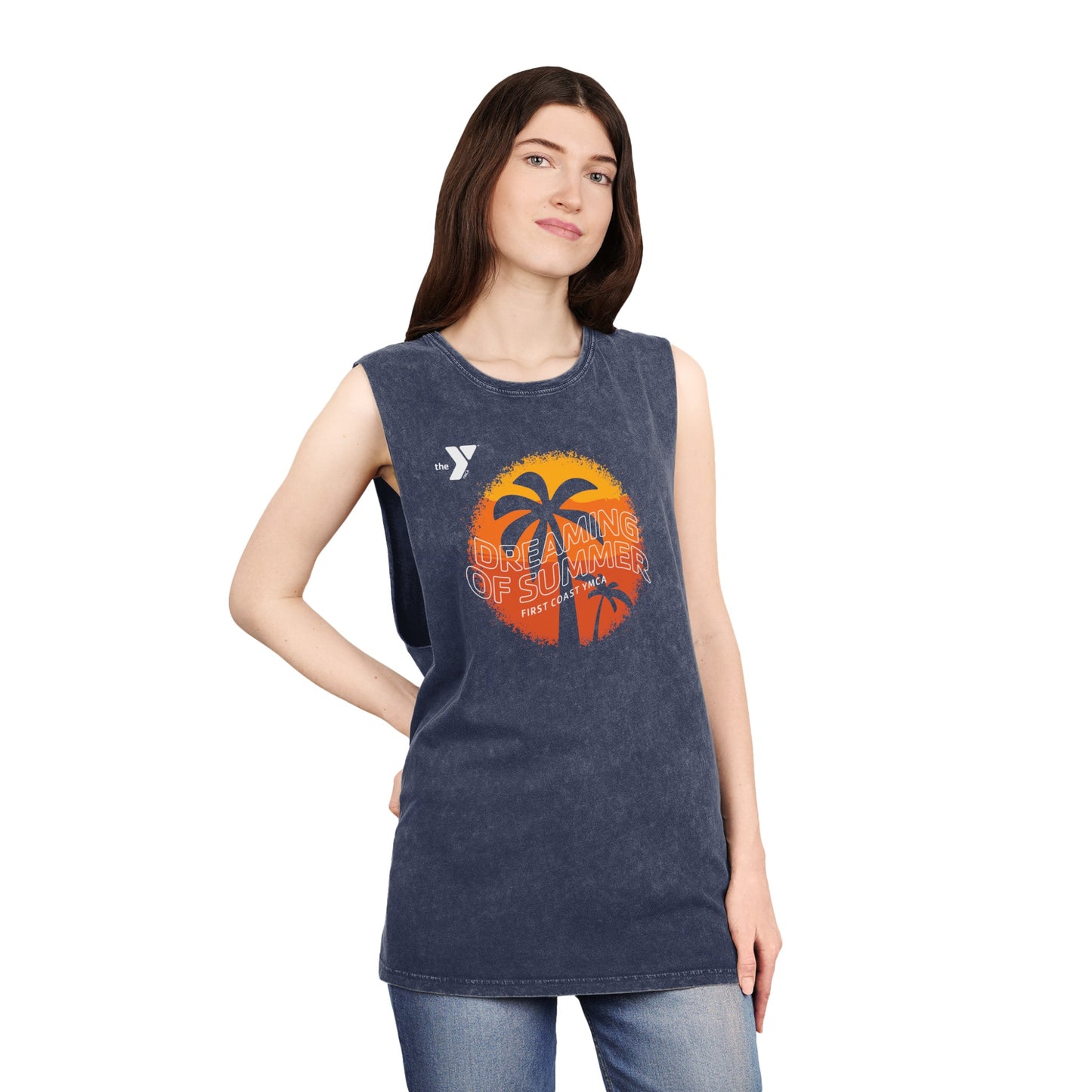 Summer Vibes - Dreaming Unisex Stonewash Tank Top