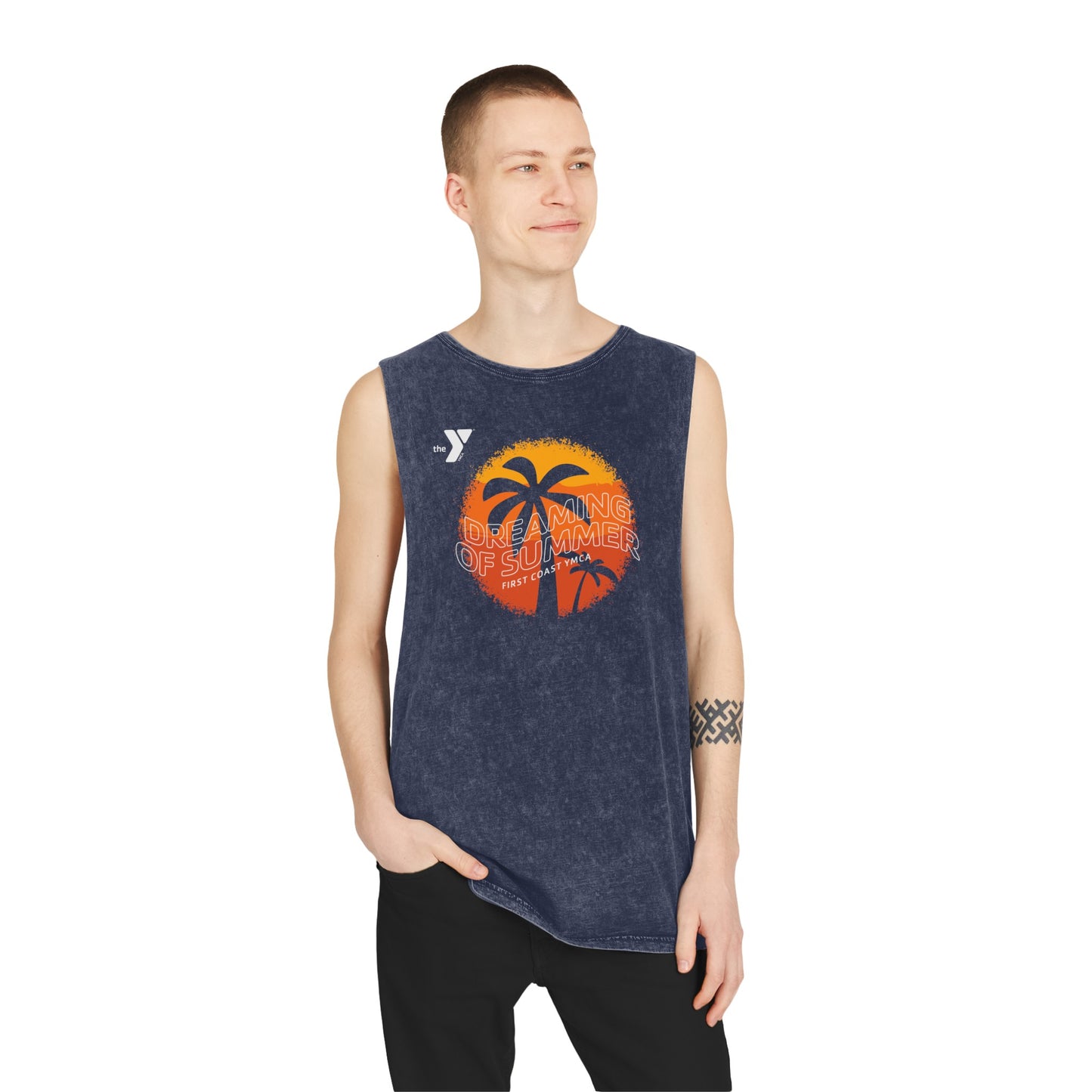 Summer Vibes - Dreaming Unisex Stonewash Tank Top