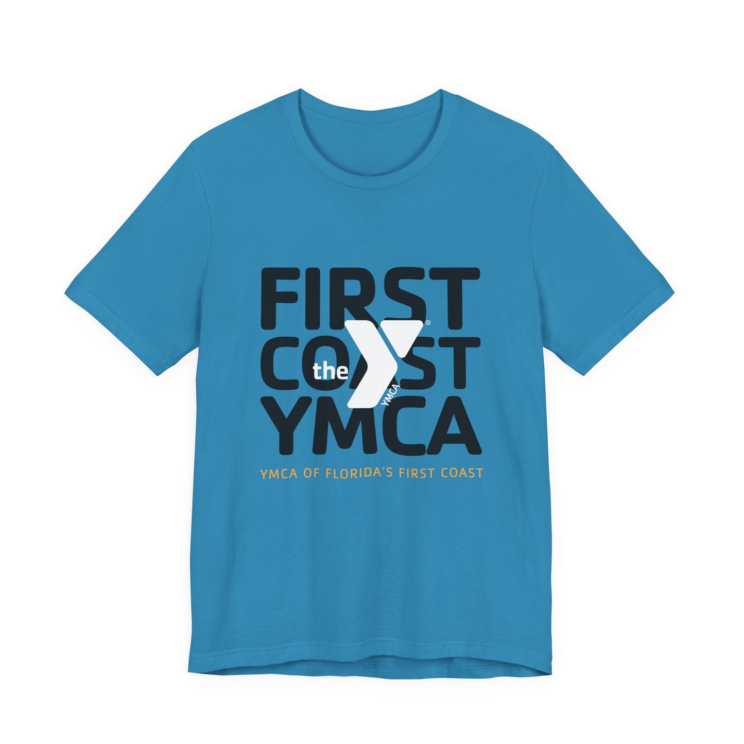 First Coast YMCA Stacked Teal Short Sleeve Tee