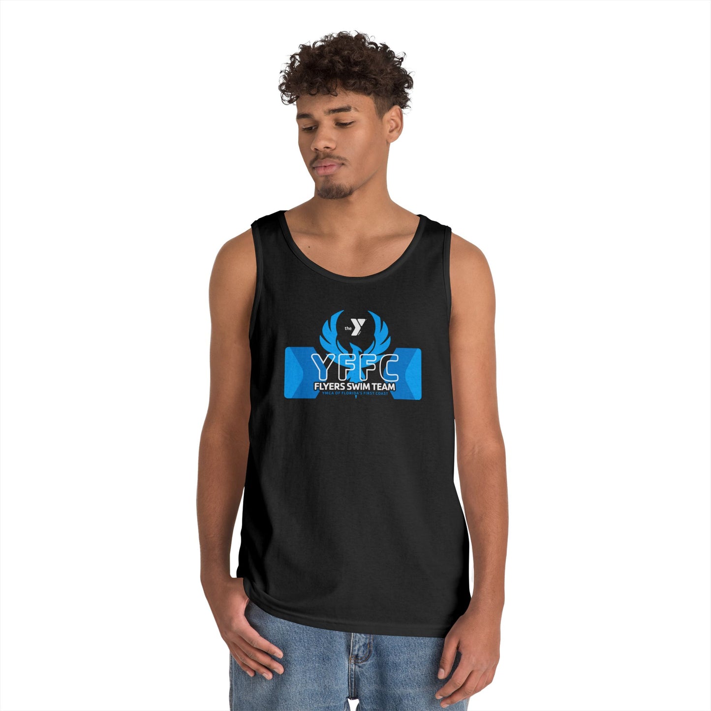 YFFC Flyers Swim Team Unisex Heavy Cotton Tank Top