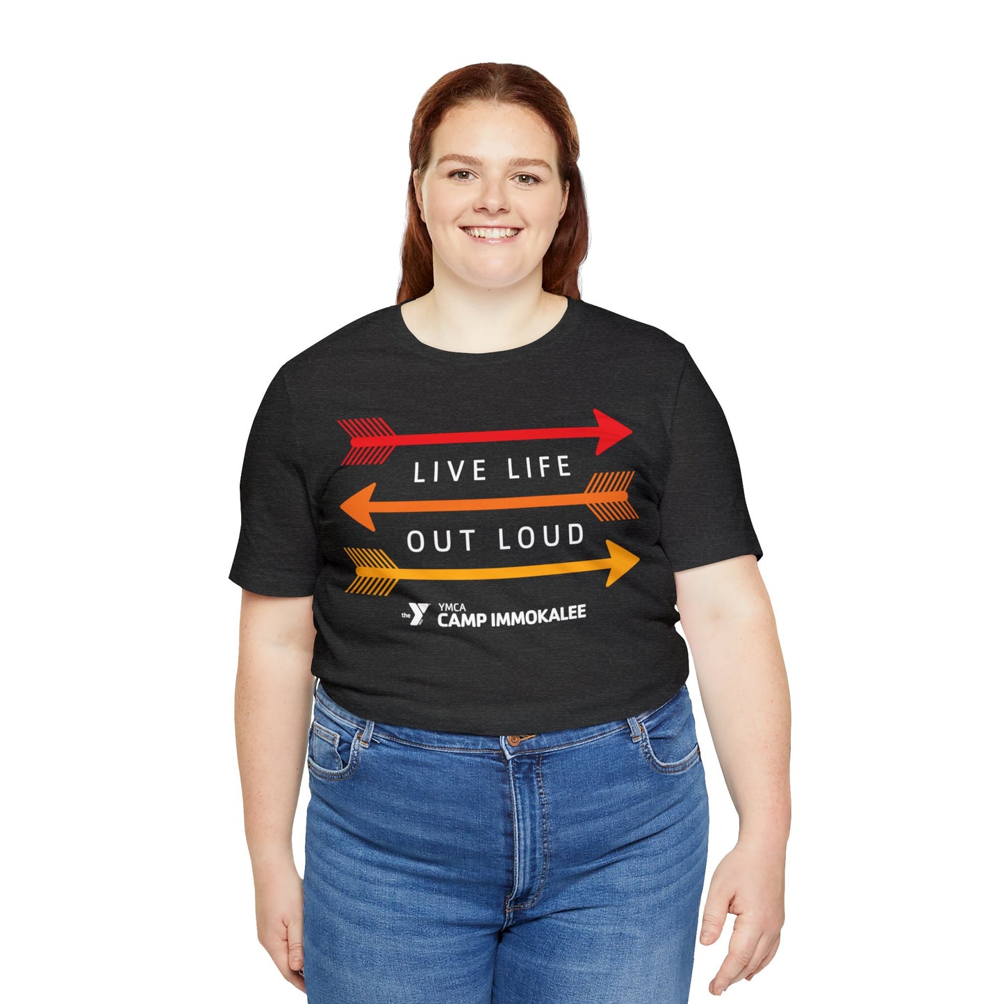 Camp Immokalee Live Life Out Loud Unisex Jersey Short Sleeve Tee