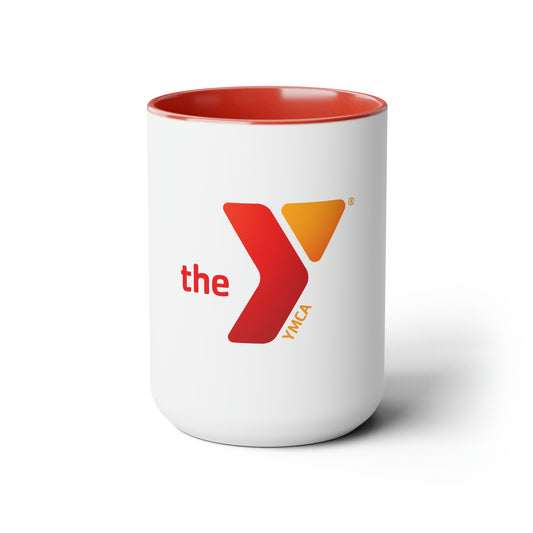 Rep the Y Two-Tone Coffee Mugs, 15oz