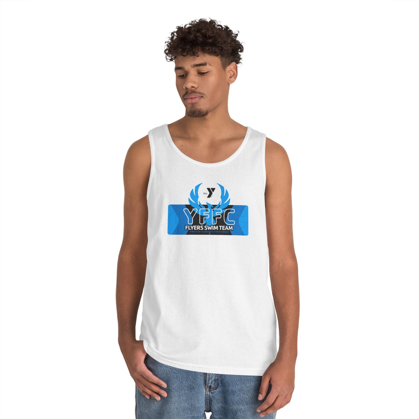 YFFC Flyers Swim Team Unisex Heavy Cotton Tank Top