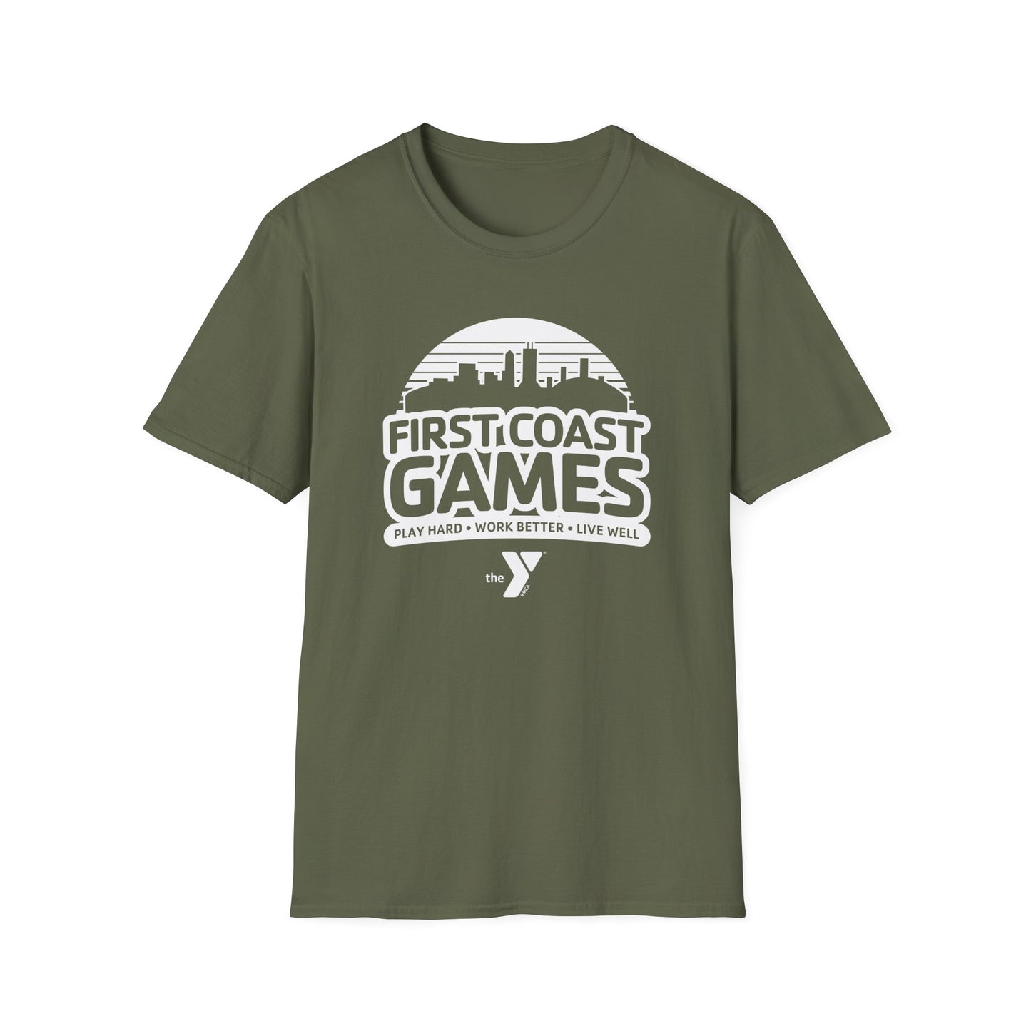 First Coast Games Skyline Unisex Softstyle T-Shirt