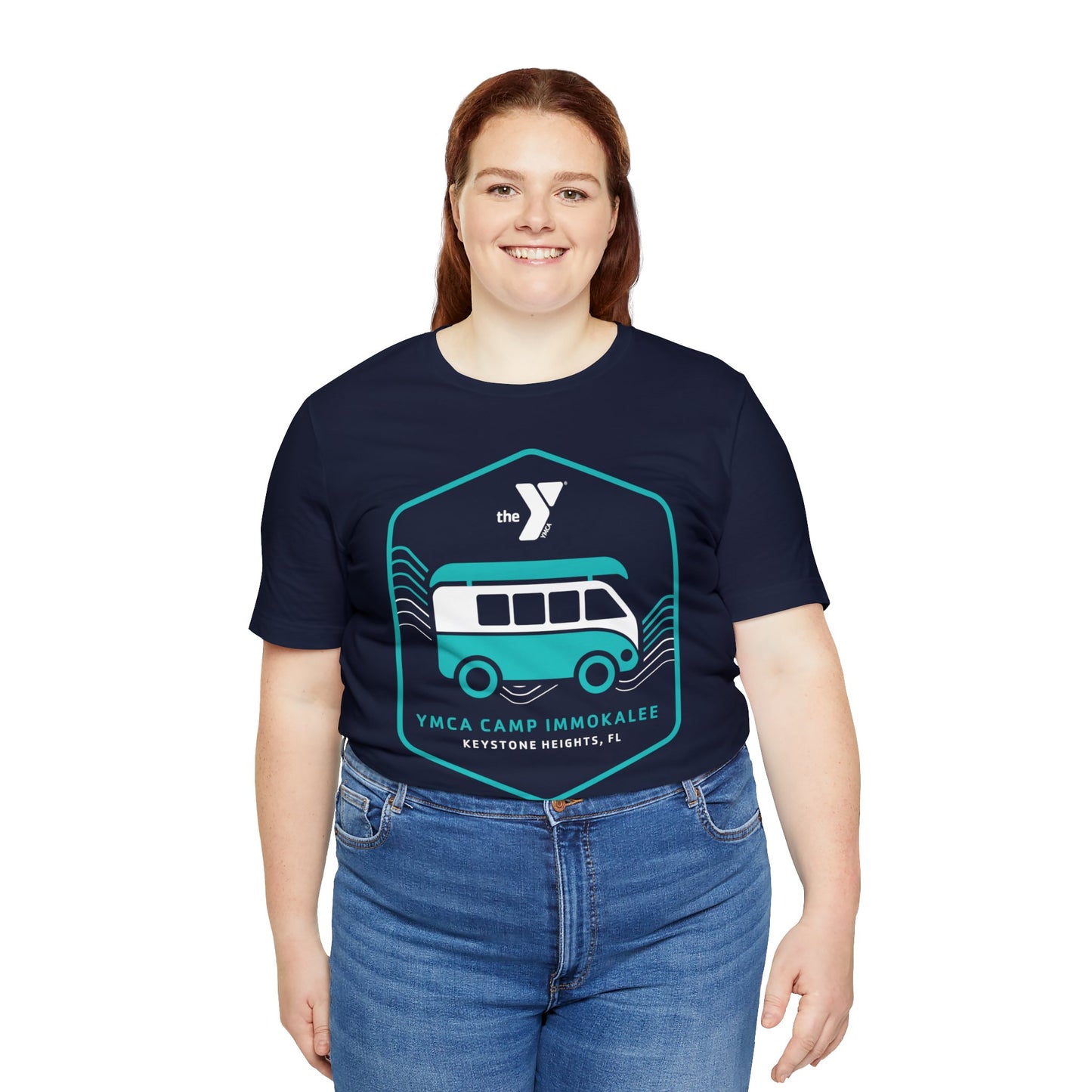 Camp Immokalee Turquoise Van Unisex Jersey Short Sleeve Tee