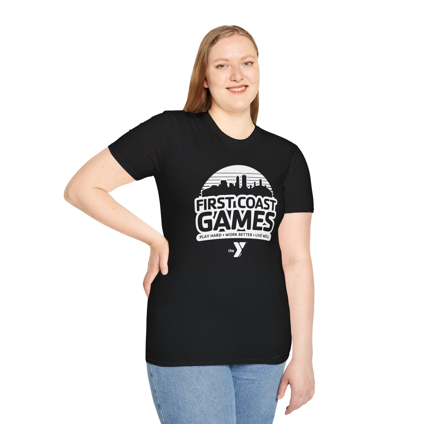 First Coast Games Skyline Unisex Softstyle T-Shirt