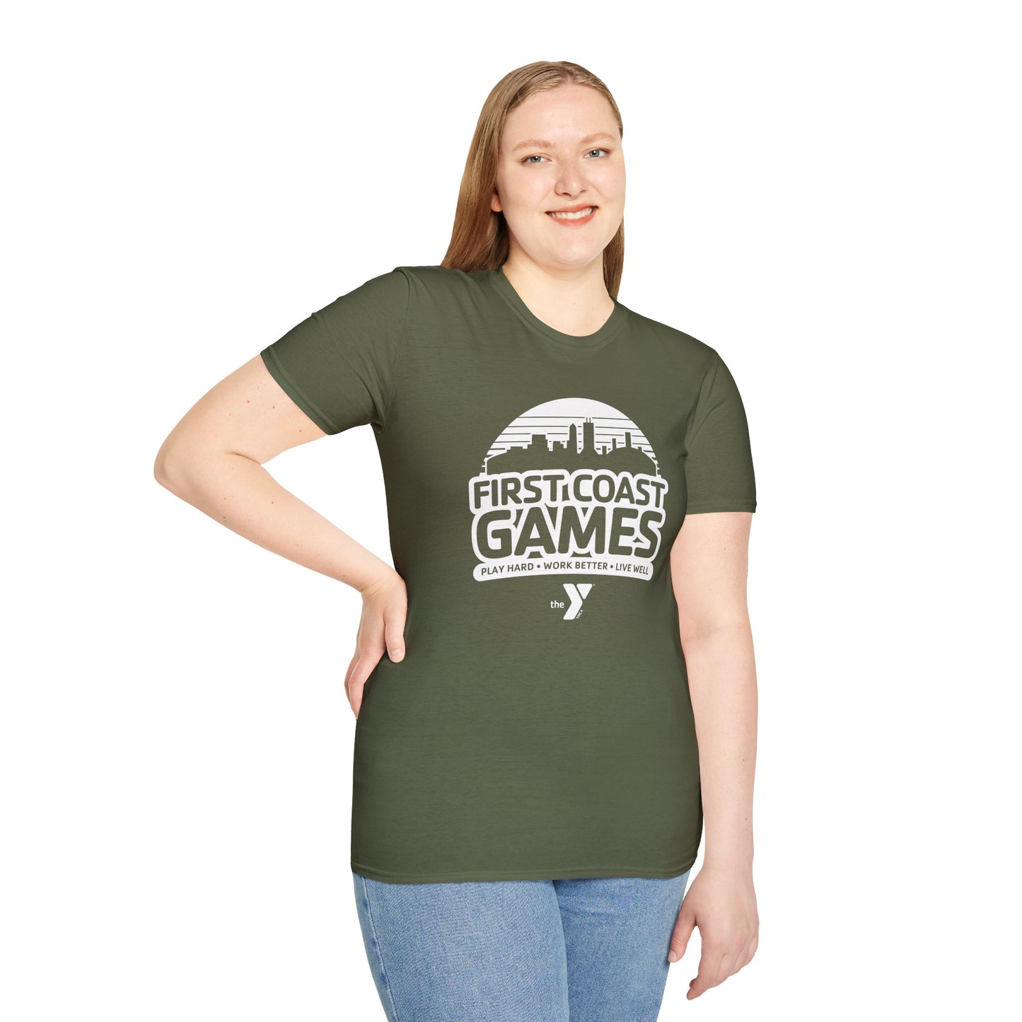 First Coast Games Skyline Unisex Softstyle T-Shirt