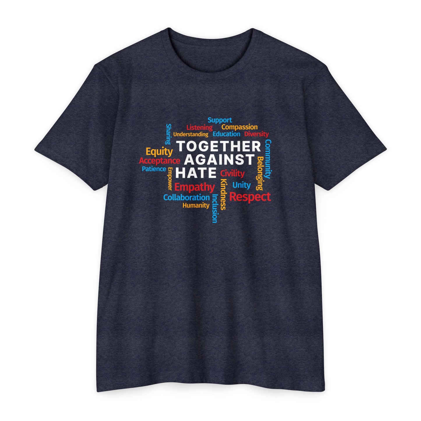 Together Against Hate - Word Block Jersey Tee