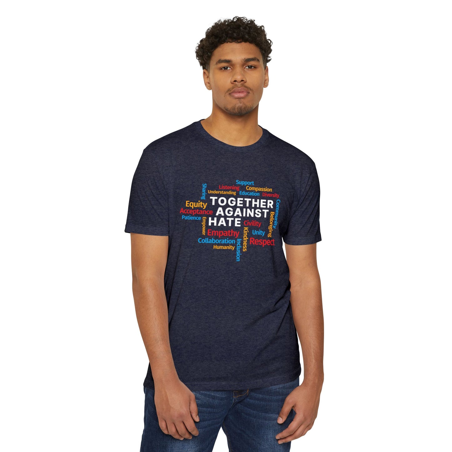 Together Against Hate - Word Block Jersey Tee