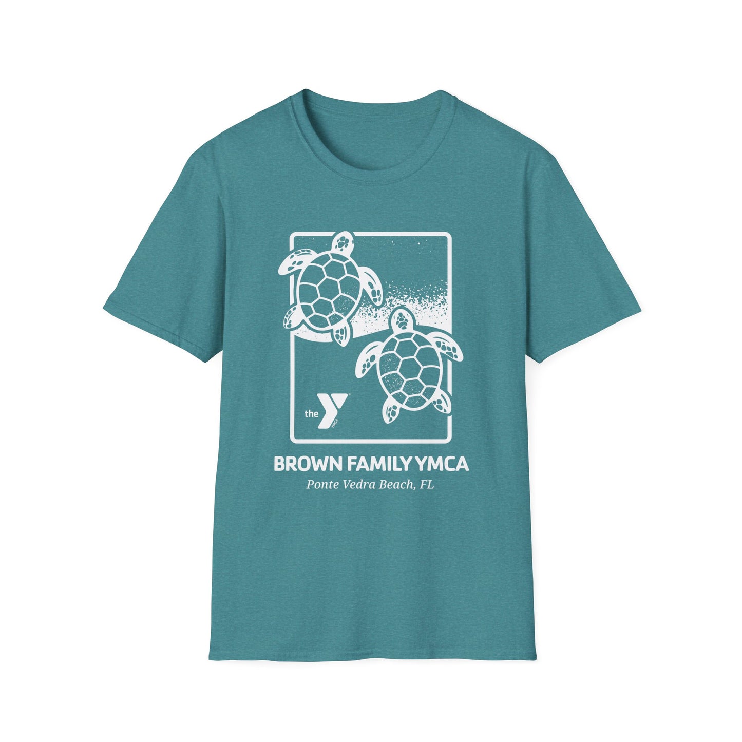 Brown Y Twin Sea Turtles Unisex Softstyle T-Shirt