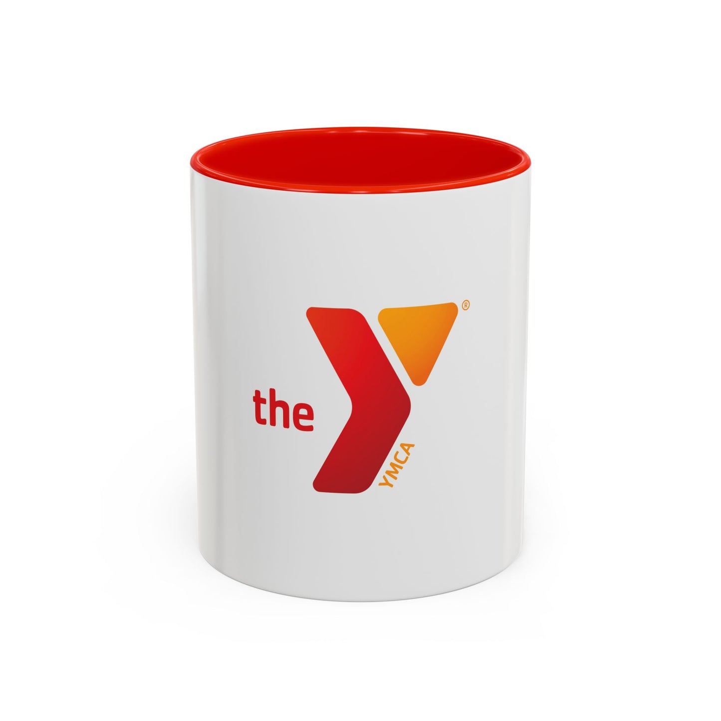 Red Y Logo Two-Tone Accent Mug (11oz, 15oz)