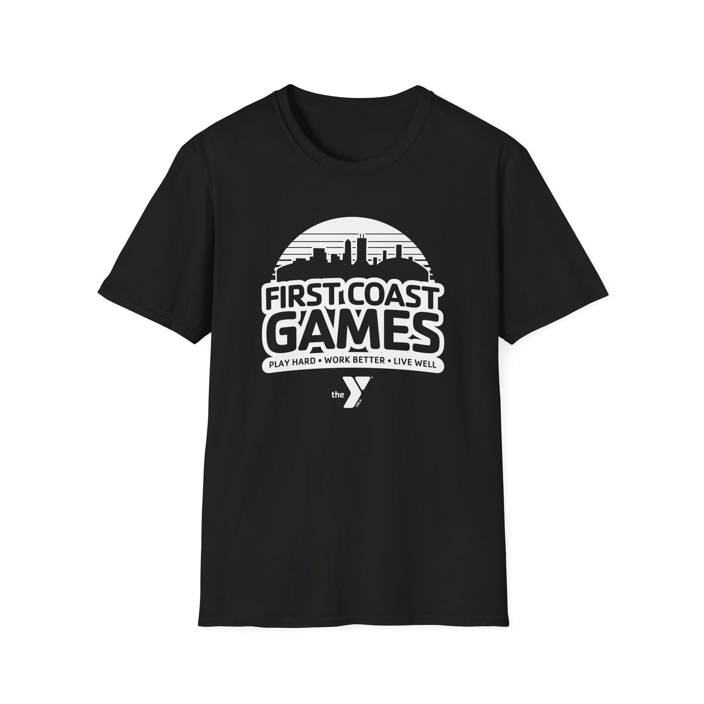 First Coast Games Skyline Unisex Softstyle T-Shirt