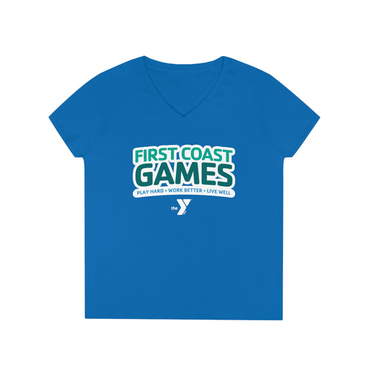 First Coast Games - Ladies' V-Neck T-Shirt
