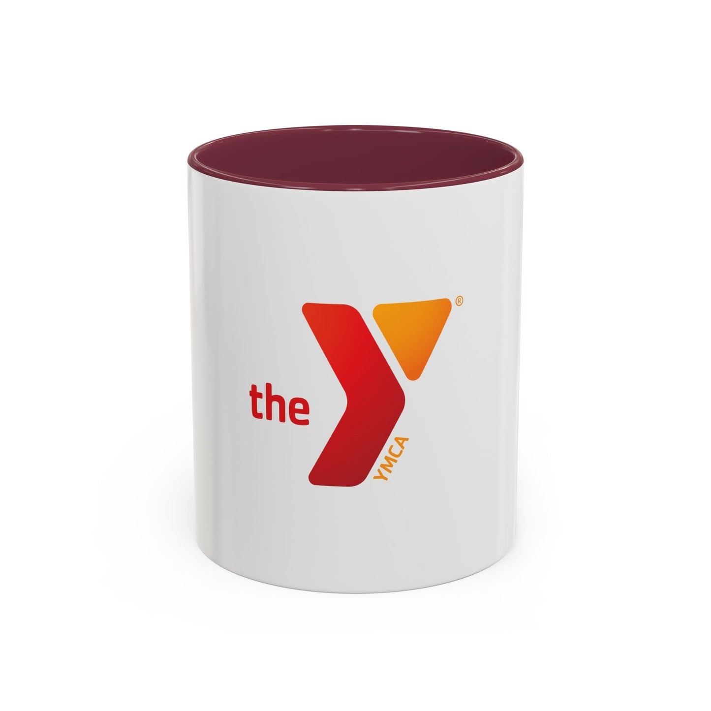 Red Y Logo Two-Tone Accent Mug (11oz, 15oz)